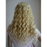 Front Lace Wig 100% cheveux Indien Deep Wave