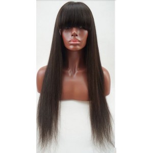 Full Lace Wig 100% cheveux Malésien Straight