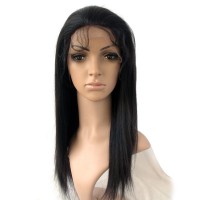 Front Lace Wig 100% cheveux Malésien Straight